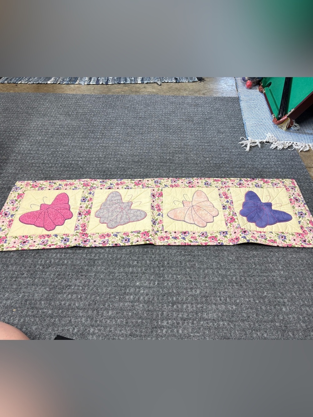 Butterfly Patchwork Table Runner Beautiful Quilted